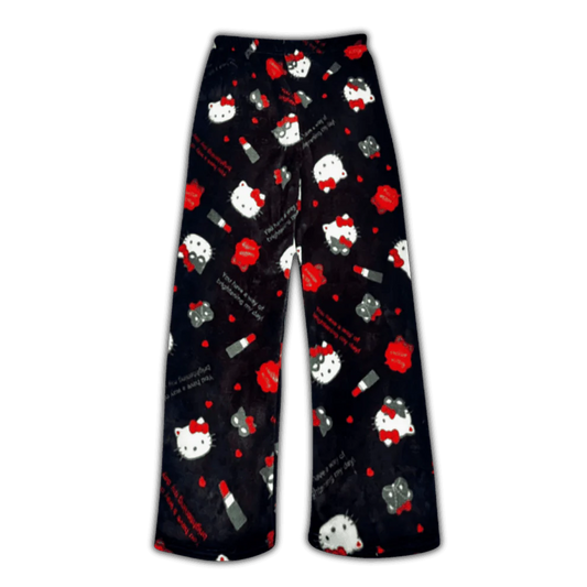 Black Hello Kitty Pajama Pants